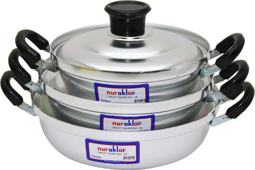 OY218-222 Alüminyum Omlet Set NO-18-20-22 3'lu