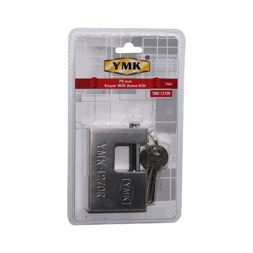Yuma YMK-1270R Gri Kayar Milli Asma Kilit 70mm
