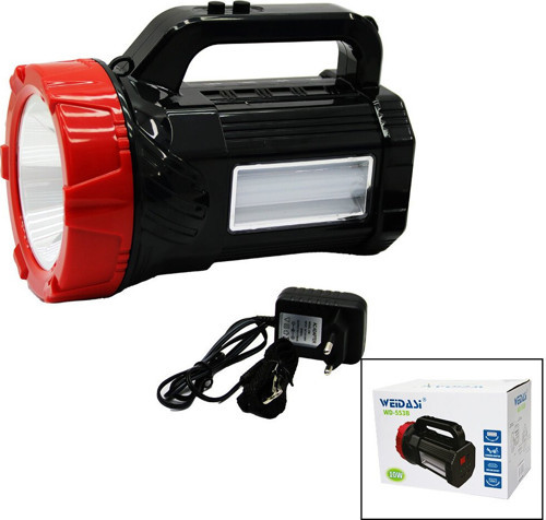 WD-553B El Feneri ve Projektör Fiş Şarjlı 10W 16SMD 2İN1 1LED Telefon