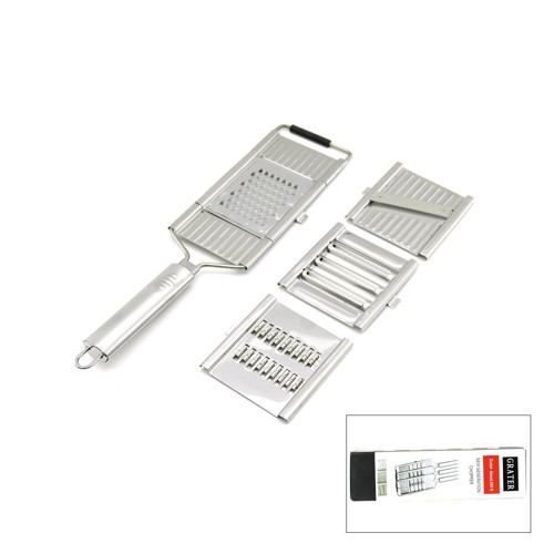 Enfa ENF-1010 Grater Lüx Metal Rende Seti 3İN1 Soyacak Tak-Çıkar Rende Dilimleme Başlıklı
