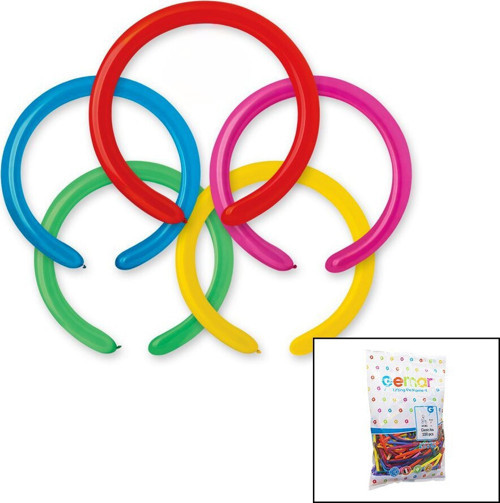 GEMAR-D4 Sosis Uzun Balon #080 5cm 100 Adet 2''