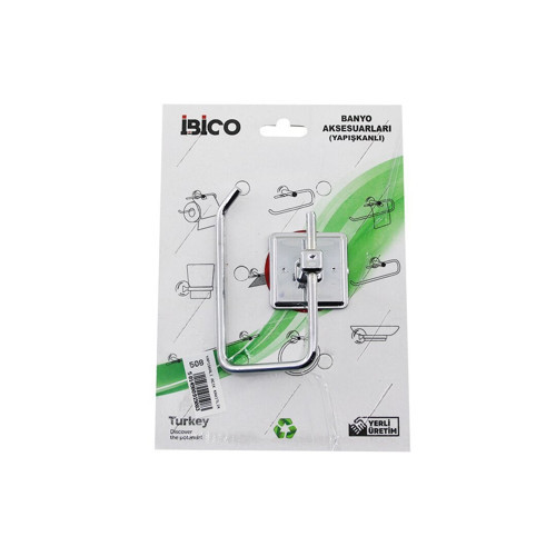 İbico Banyo BNY-508 Kağıtlık Metal Açık WC Yapışkanlı Montaj