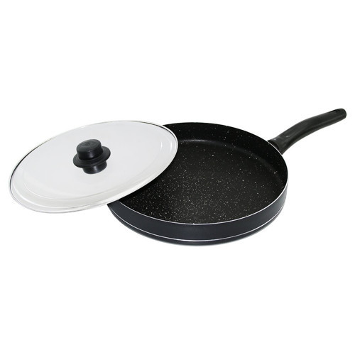 KRT Tavası 30cm Balık Teflon Metal Kapaklı