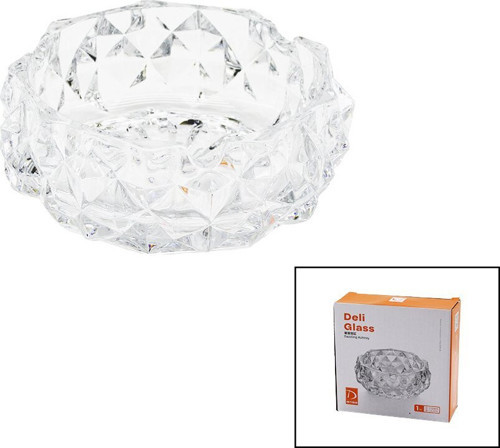 TYG-1208-2/L1 Yuvarlak Küllük D: 5.2cm Çap: 12.8cm Büyük Dıamond Kristal Şekil Cam