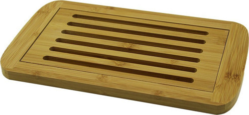 -11437 Ahşap Bambu Kesim Panosu 21x36cm Hazneli Izgaralı