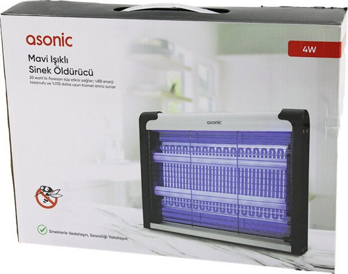 Asonic AS-A28 Sinek Öldürücü Cız Makine 2000V 4W 30M2 Etkinlik Alanı