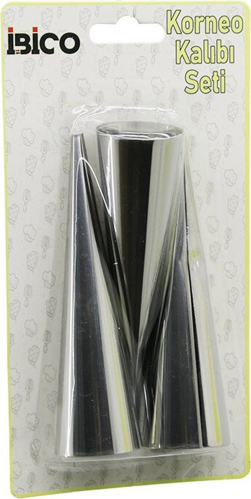 İ22-160 Korneo Kalıp ve Pasta Dekorasyon Aparatı ÇAP:3.4cm X UZUNLUK:12cm 3 Adet BRKT-921602