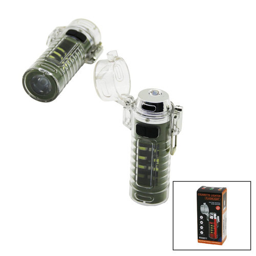HS-232 MX-8811 Cıgarette Lıghter El Feneri Led+Cob LED 5İN1 Çakmaklı USB Şarj Su Geçirmez