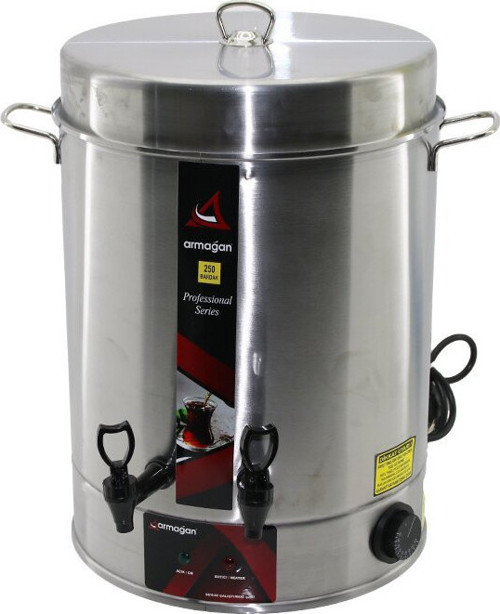 Çay Otomatı Semaver Çay Makinesi 2500W 250 Bardak Elektrikli Çift Musluk