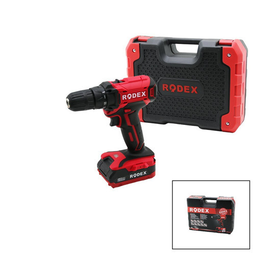 Rodex RDX-3365 Matkap 16.8V / 2.0A Lı-Ion 19 Adet Uçlu 2 Kademe Hız 0-350 / 0-1350 RPM Vitesli