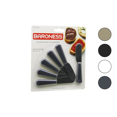 BRNS-13014 Kahvaltı ve Tereyağı Seti 11cm 6 Adet