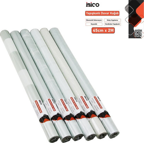 İ13-074 Folyo Sticker ve Duvar Kağıt 2mt X 45cm Buz Desen Dayanıklı Dekorasyon Tezgah Üstü