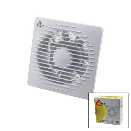 Ni-Sa EBT-200 Banyo Tuvalet Havalandırma Aspiratörü 40W 200M3/H 8"