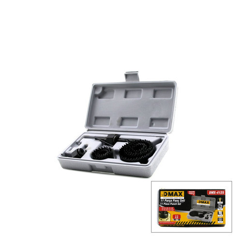 Dmax DMX-4125 Buat Açma Panç Seti 19-22-29-32-38-44-51-64mm 11İN1 Pls Metal Ahşap Alçıpan PVC