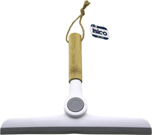 İ21-132 Camsil ve Cam Silme Aparatı Sap - 16.5 Uç : 24cm Ahşap Sap Plastik Uç Oynar Başlı