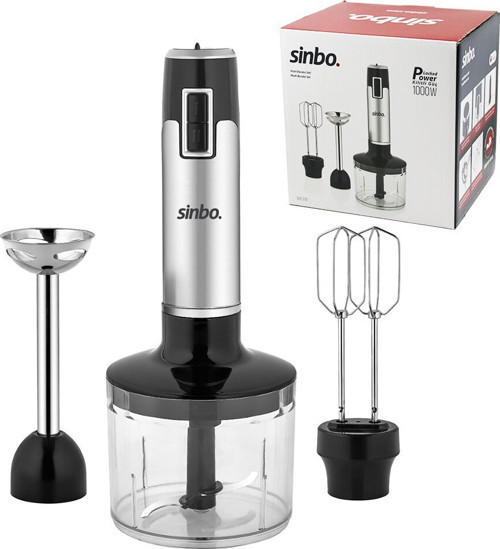 SHB-3181 Multi Turbo El Blender Seti 700ml Hazne Ayarlanabilir Kademe Hız