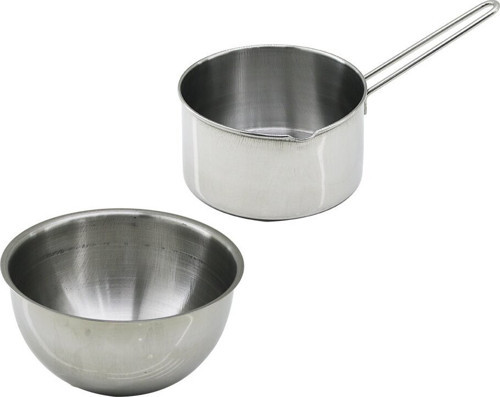 KRT-1076 Paslanmaz Çelik Sosluk 14cm Derin Kap 17cm 2 Adet Set Cheff Sütlük