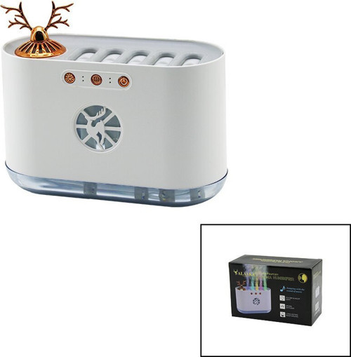 SDR-H-006 Hava Nemlendirici 4.5W 700ml USB Şarjlı Sese Duyarlı Buhar Makine Geyik Figürlü