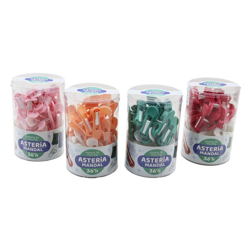 Pamir PMR-023 Asteria PMR-023 Plastik Renkli Mandal 36 Adet Yaysız