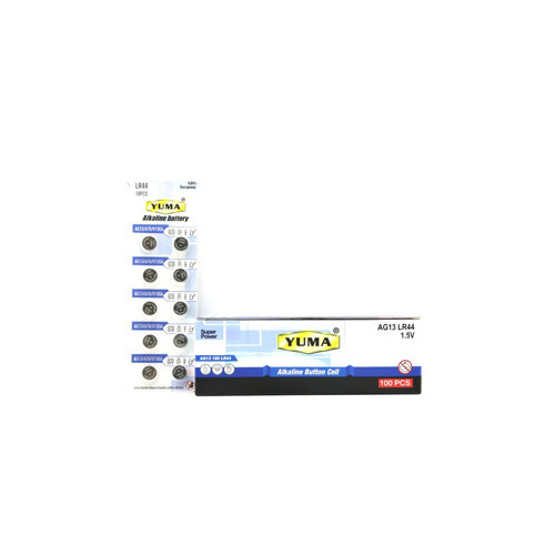 Yuma YM-9AG13 1.5V LR-44 10'lu Kart Alkalin Düğme Pil