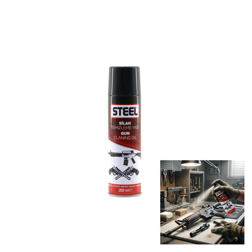 Steel CK-3308 Silah Temizleme Yağı ve Sprey 200ml