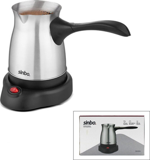 SCM-9039 Elektrikli Cezve 600W 6FİNCAN 500ml 360° Kablosuz Kullanım Çelik Katlanır Kulp