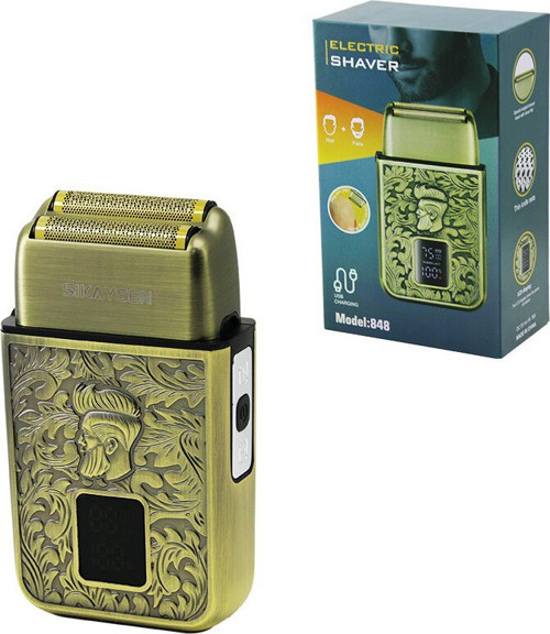 Electric SHAVER-848 SK-2025 Traş Makinesi 2IN1 LCD Ekran Çanta Boy USB Şarjlı Seyahat Tipi Cep