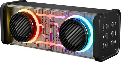 MD-56BT Kablosuz Hoparlör ve Speaker Taşınabilir MP3 1200MAH Pil ve 10W 10 mt Menzil Siyah