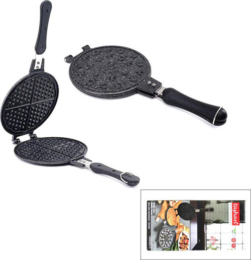 TR-34-098750 Granit Döküm Waffle Tava 20cm Bakalit Sap