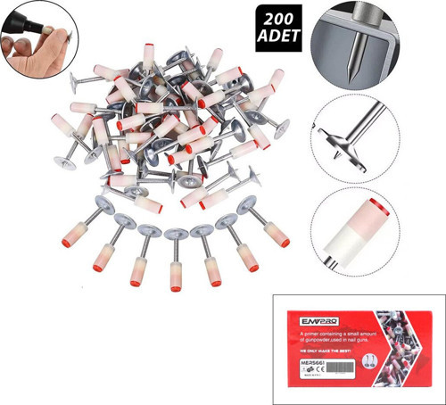 Emka MER-5661 Barutlu Çivi 200 Adet