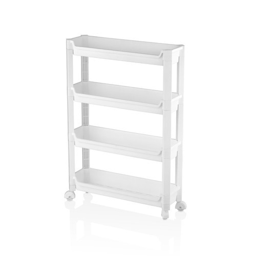 Urve UR-3587 Rafty Sepet Organizer Düzenleyici 465x145x670mm 4 Katlı Tekerlekli Raf Ünitesi