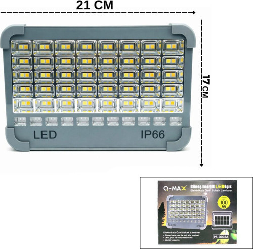 PS-D002A Güneş Enerjili LED Işık IP66 Kamp Solar Çakarlı Projektör Powerbank Dış Mekan