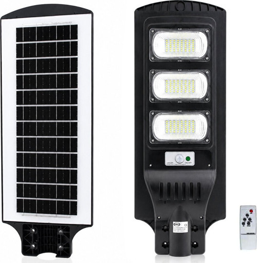 ARS-348966 Sokak Lambası ve Armatür 300W 6500K Solar Sensörlü Güneş Enerjili Bahçe-Balkon-Sokak