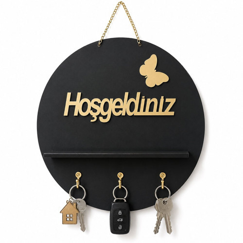 KRT-1143 Anahtarlık Yuvarlak Hoşgeldiniz