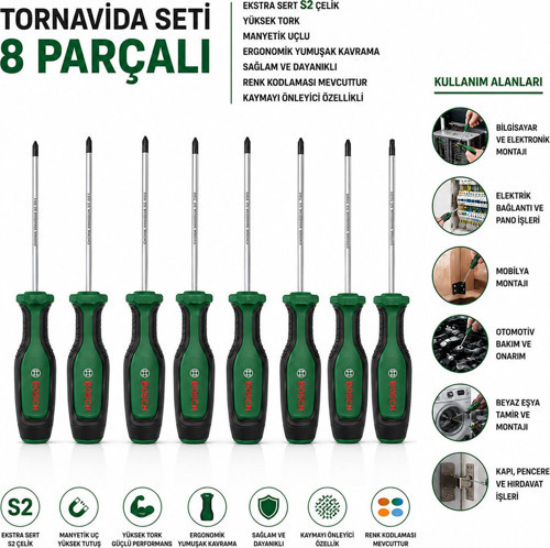 -1 600 A02 BX8 Tornavida Seti 8 Adet 526