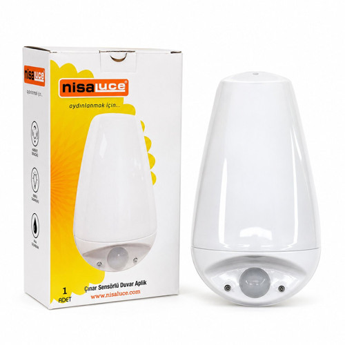 Sensörlü LED Aplik Duvar Lambası E27 IP20 0,4W 50W