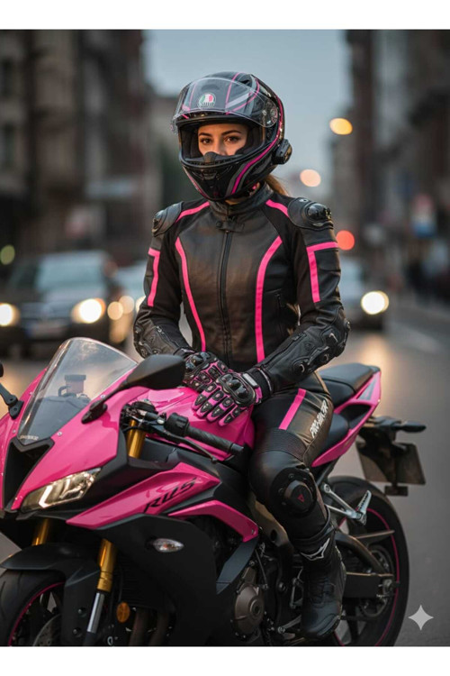Probiker Uzun 4 Mevsim Korumalı Eldiven Pembe