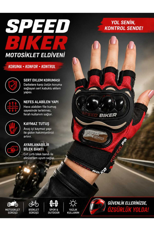 Babe Motor Babebiker 3 Mevsim Korumalı Eldiven Kısa C E En13594 Onaylı