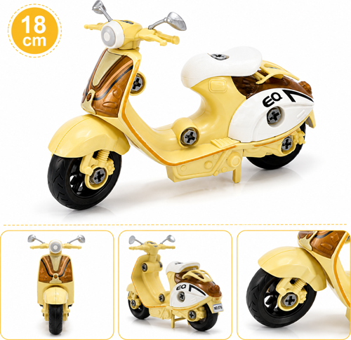 18 cm klasik Oyuncak Scooter motor