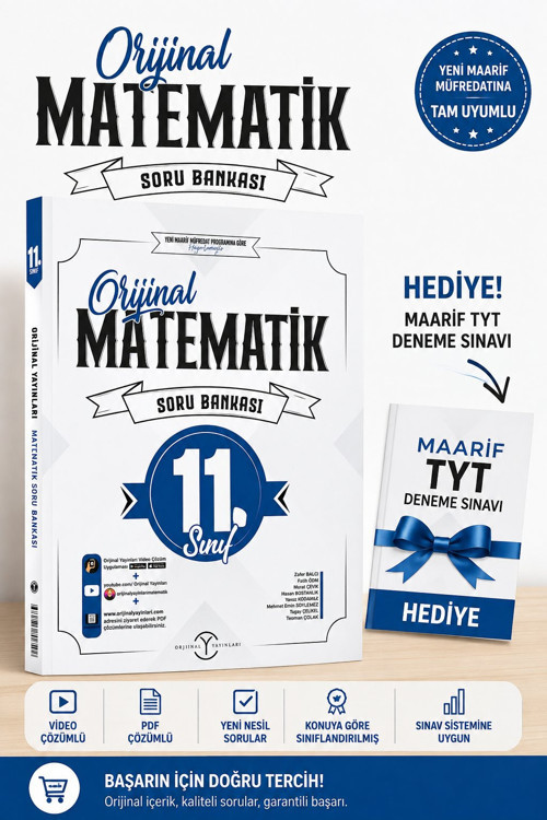 Yayinlari 2027 11.Sinif Matematik Soru Bankasi-Maarif Tyt Deneme Hediyeli!!