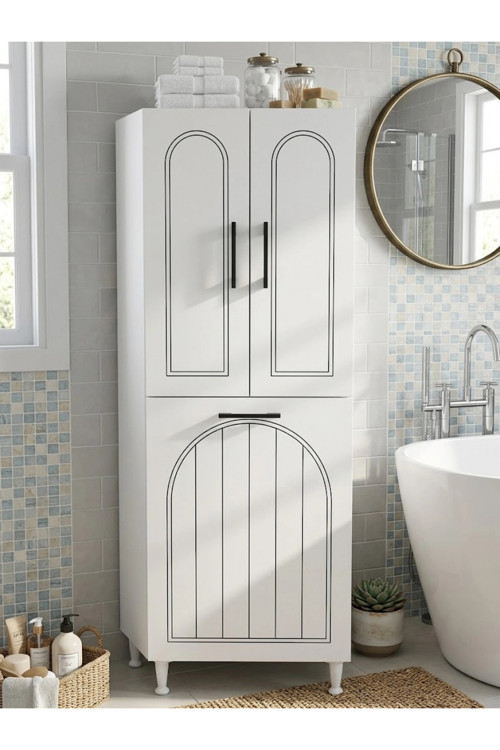 Kirli Çamaşır Sepetli Banyo Kiler Oyuncak Çok Amaçlı Dolap