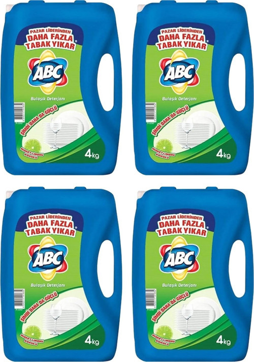 Bulaşık Deterjanı Misket Limon 4 lt X 4 Adet