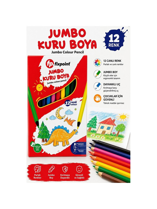 JUMBO KURU BOYA 12 RENK