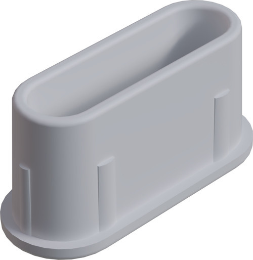 16x40 Mm Elips Profil Tapası Beyaz (20 adet)