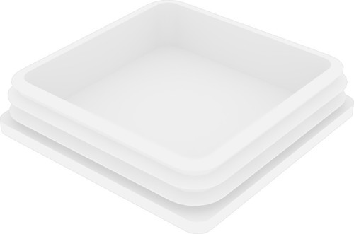120x120 Mm Profil İçin Kademeli İçe Geçme Profil Tapası, Profil Kapak, Profil Tapa Beyaz (2 Adet)