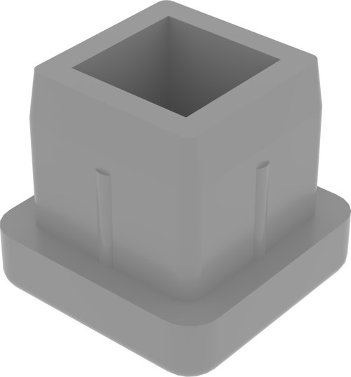 15x15 Mm Düz İç Profil Tapası Ral7035 (2 Adet)