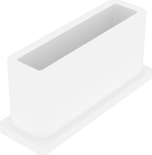 10x30 Mm Düz İç Profil Tapası Beyaz (2 Adet)