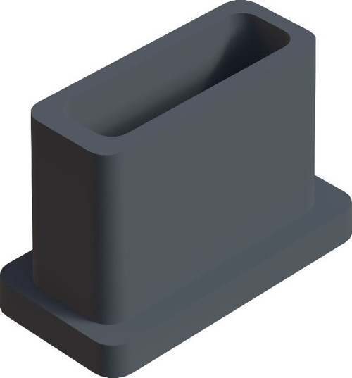 10x20 Mm Düz İç Profil Tapası Ral7035 (2 Adet)