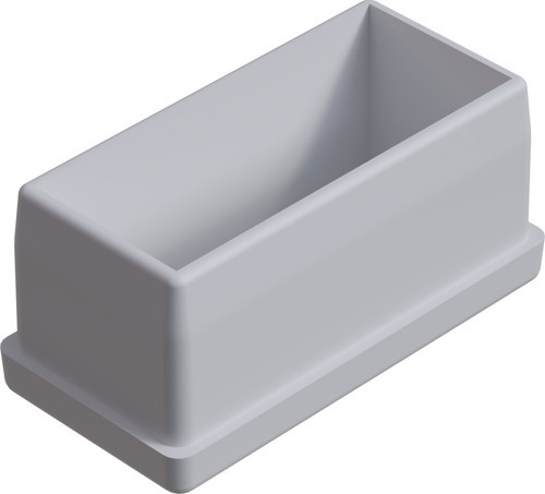 25x50 Mm İç Profil Tapası 1.2 Mm Ral9016 Beyaz (20 adet)