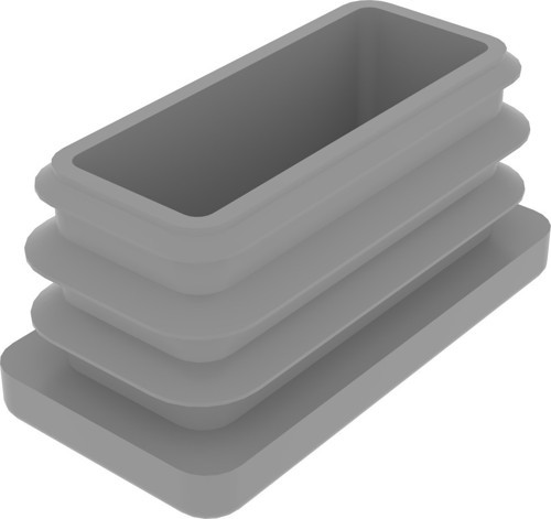 20x40 Mm Profil İçin Kademeli İçe Geçme Profil Tapası, Profil Kapak, Profil Tapa Gri Ral7035 (2 Adet)